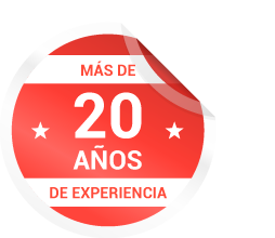 Más de 20 años de experiencia